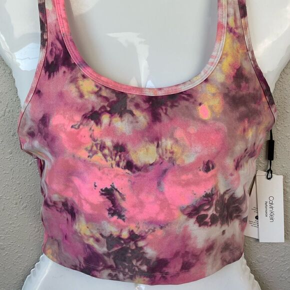 NWT Calvin Klein Perfomance Cropped Tank Top Size XS - Picture 2 of 7
